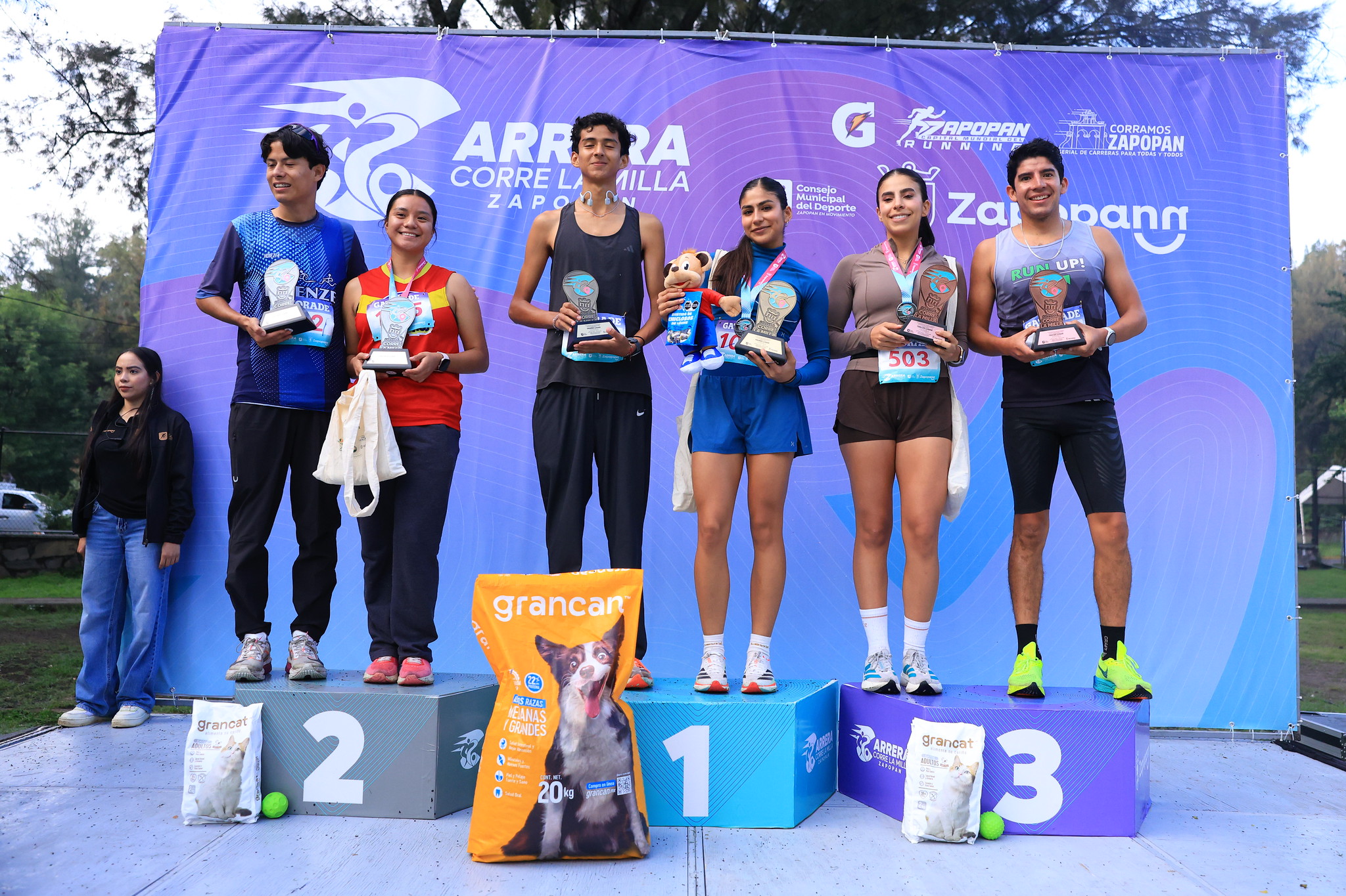 Podio de premiación