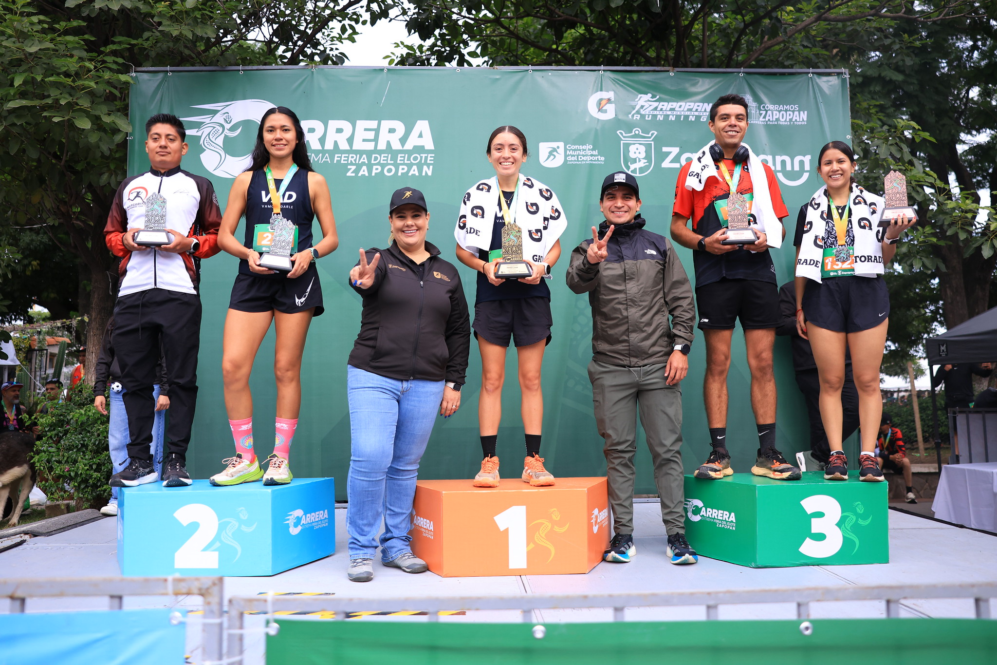 Foto del podio hombres